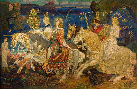 John Duncan Riders of the Sidhe - Canvas Print