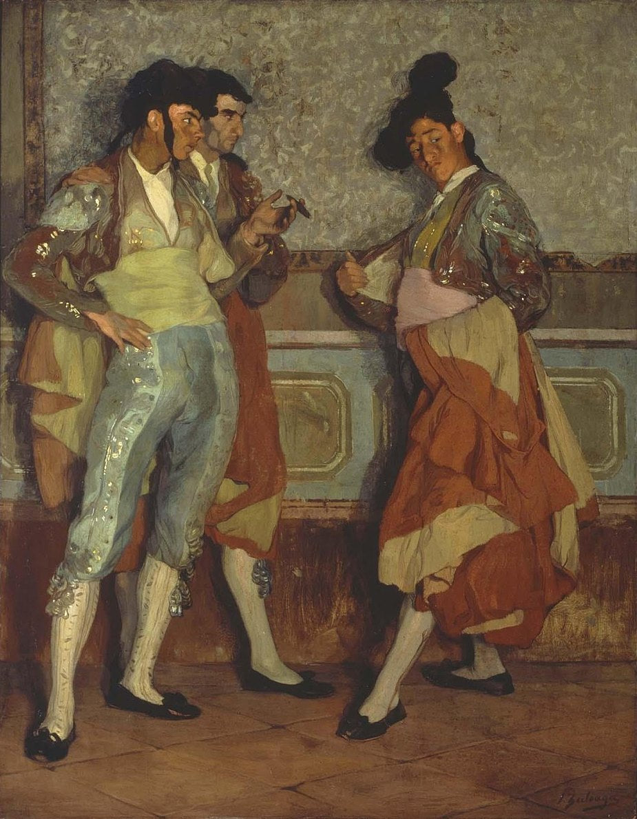 Ignacio Zuloaga Torerillos de Pueblo - Canvas Print