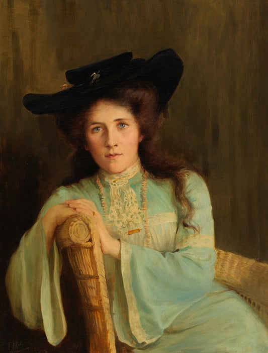 Florence Fuller Portrait of Deborah Vernon Hackett - Canvas Print