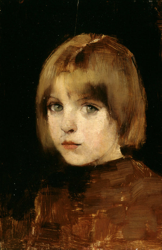 Helene Schjerfbeck Portrait of a Girl - Canvas Print