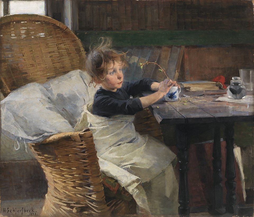 Helene Schjerfbeck The Convalescent - Canvas Print