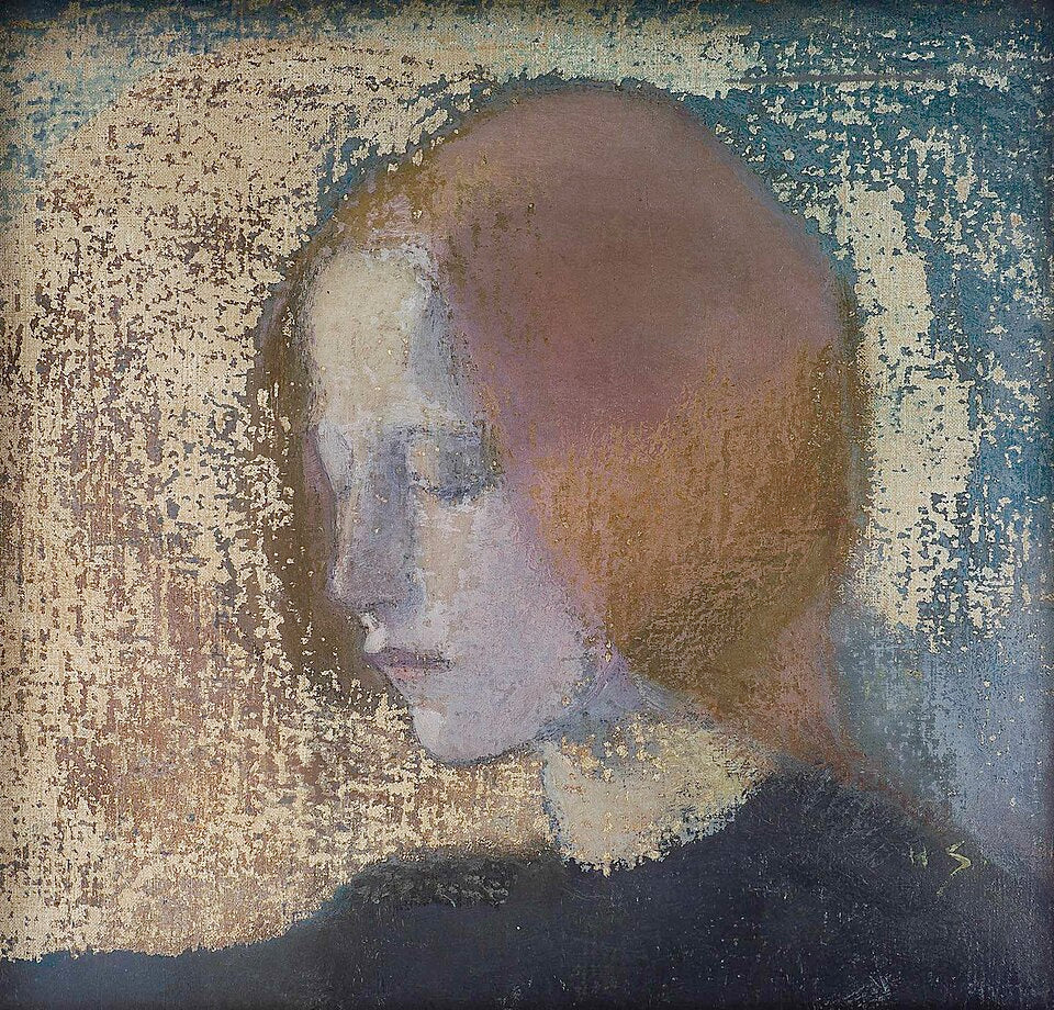 Helene Schjerfbeck Fragment - Canvas Print