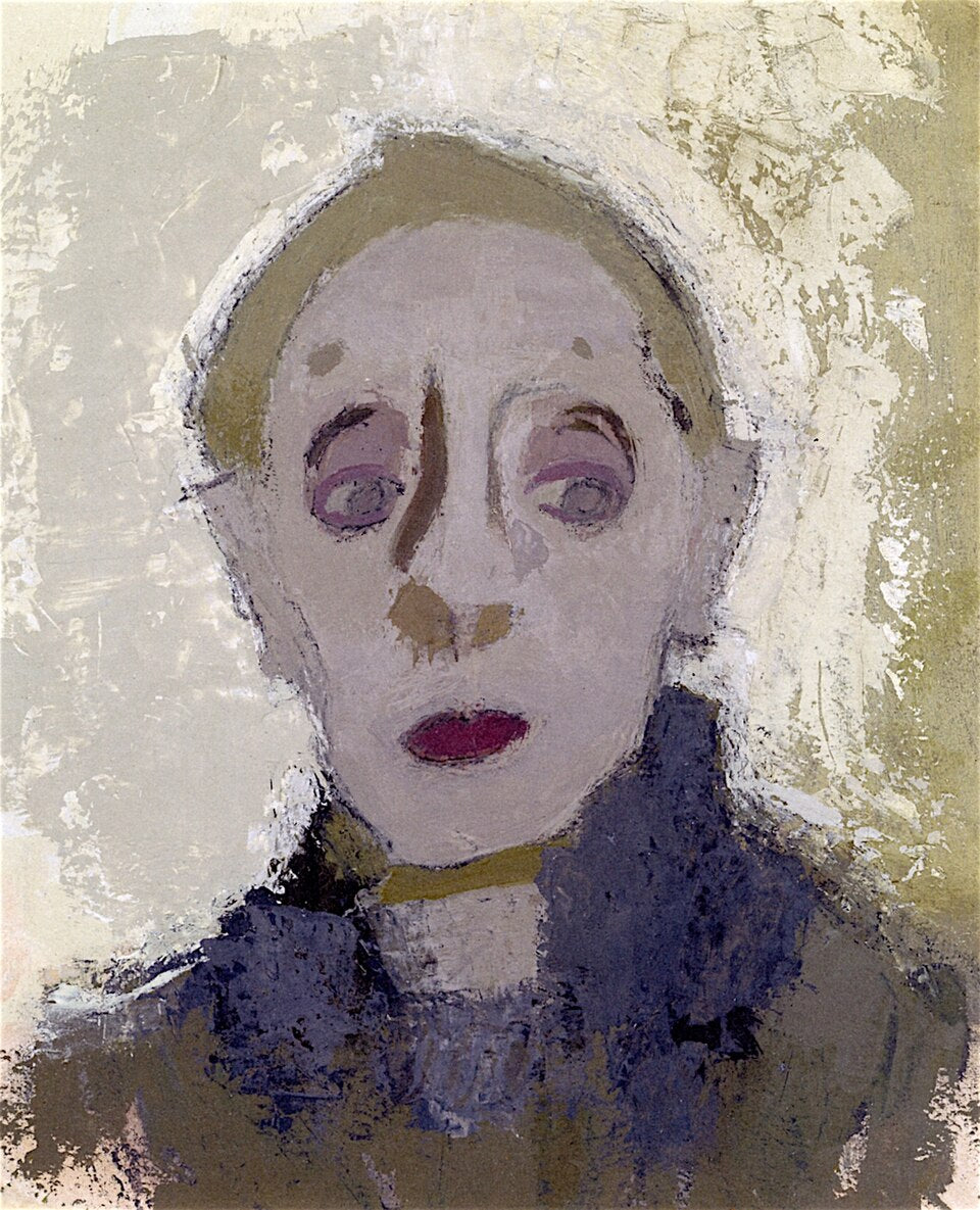 Helene Schjerfbeck Self-Portrait, 1942 - Canvas Print