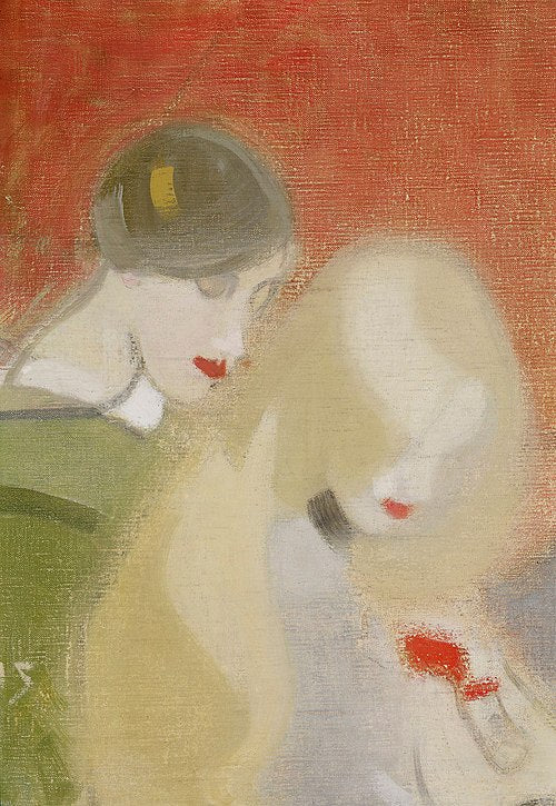 Helene Schjerfbeck The Family Heirloom - Canvas Print