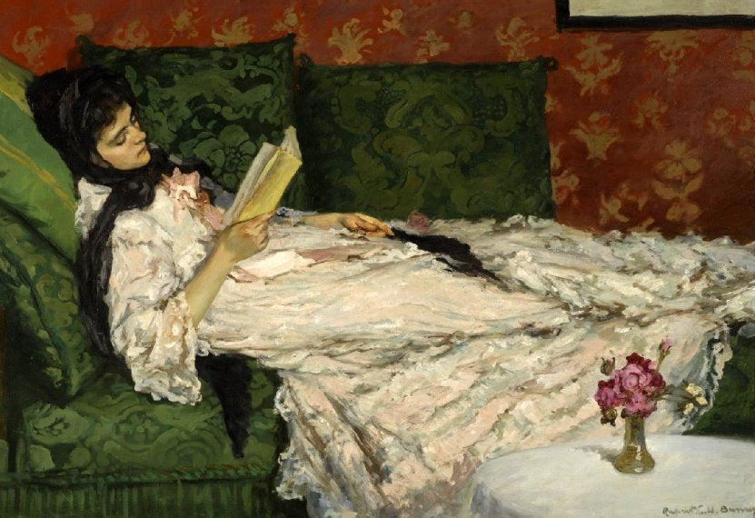 Rupert Bunny Jeanne Reading - Canvas Print