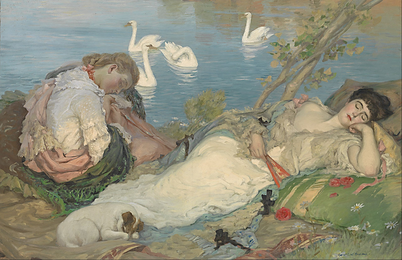 Rupert Bunny Endormies - Canvas Print