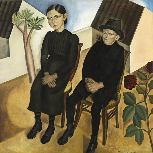Gustave Van de Woestijne Gaston and His Sister - Canvas Print