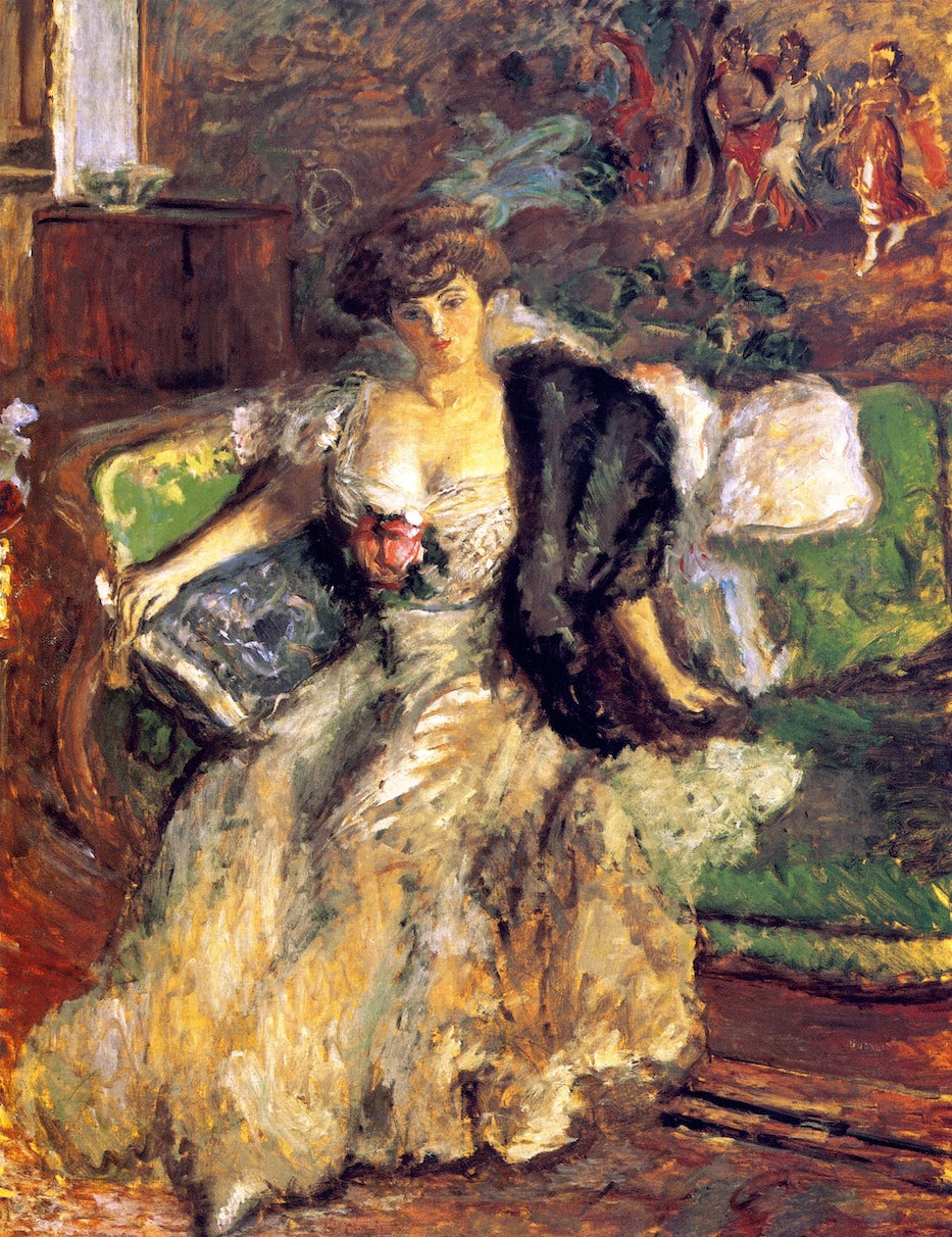 Pierre Bonnard Portrait of Misia Godebska - Canvas Print