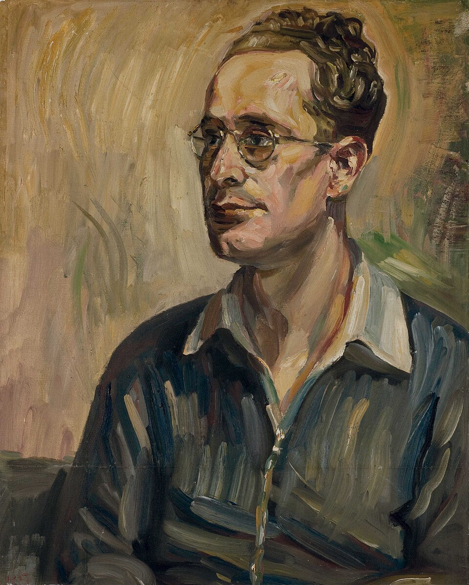 Kurt Schwitters Portrait of Friend and Fellow Artist, Erich Kahn - Canvas Print