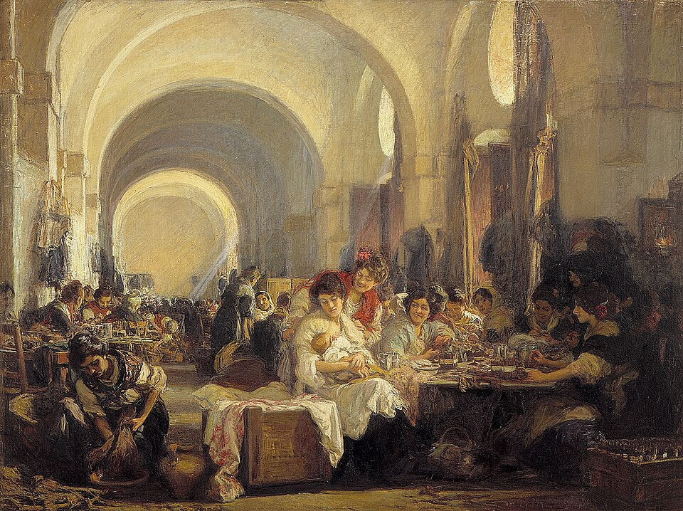Gonzalo Bilbao Las Cigarreras, The Cigar Makers - Canvas Print