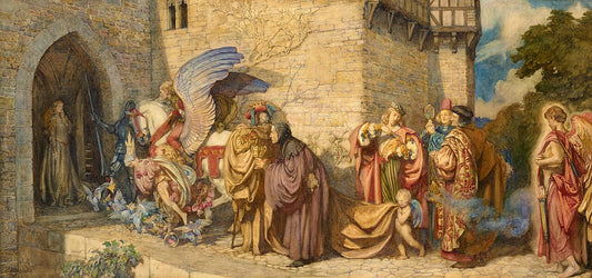 Eleanor Fortescue-Brickdale Love and his Counterfeits - Canvas Print