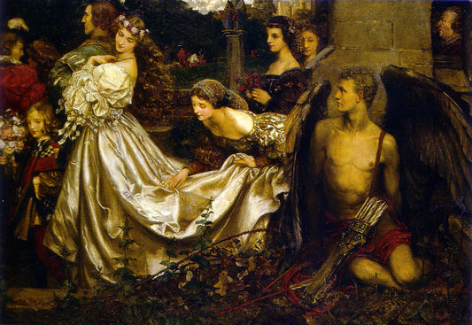 Eleanor Fortescue-Brickdale The Uninvited Guest - Canvas Print
