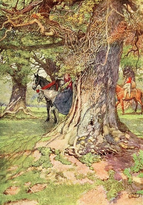 Eleanor Fortescue-Brickdale Una and The Red Cross Knight - Canvas Print