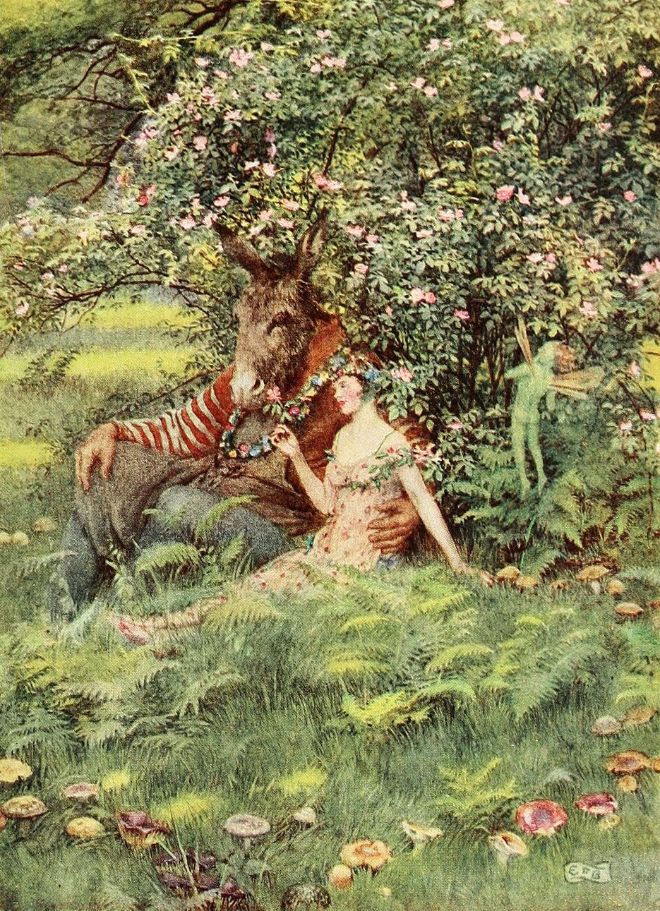Eleanor Fortescue-Brickdale Bottom and Titania - Canvas Print