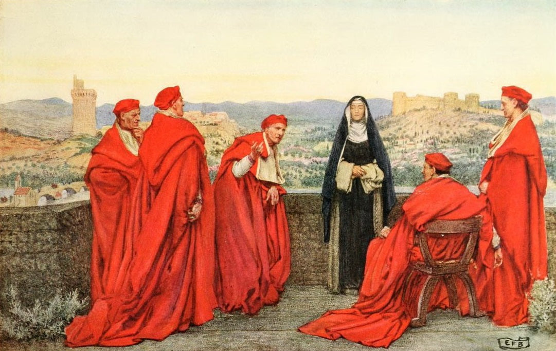 Eleanor Fortescue-Brickdale Catherine of Siena - Canvas Print