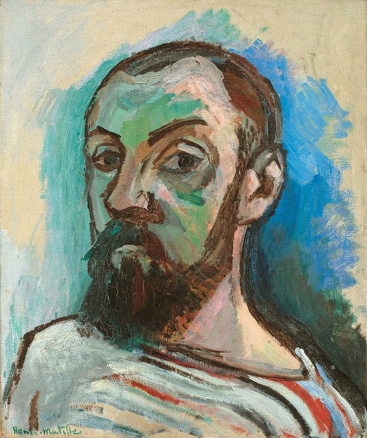 Henri Matisse Self-Portrait in a Striped T-shirt - Canvas Print