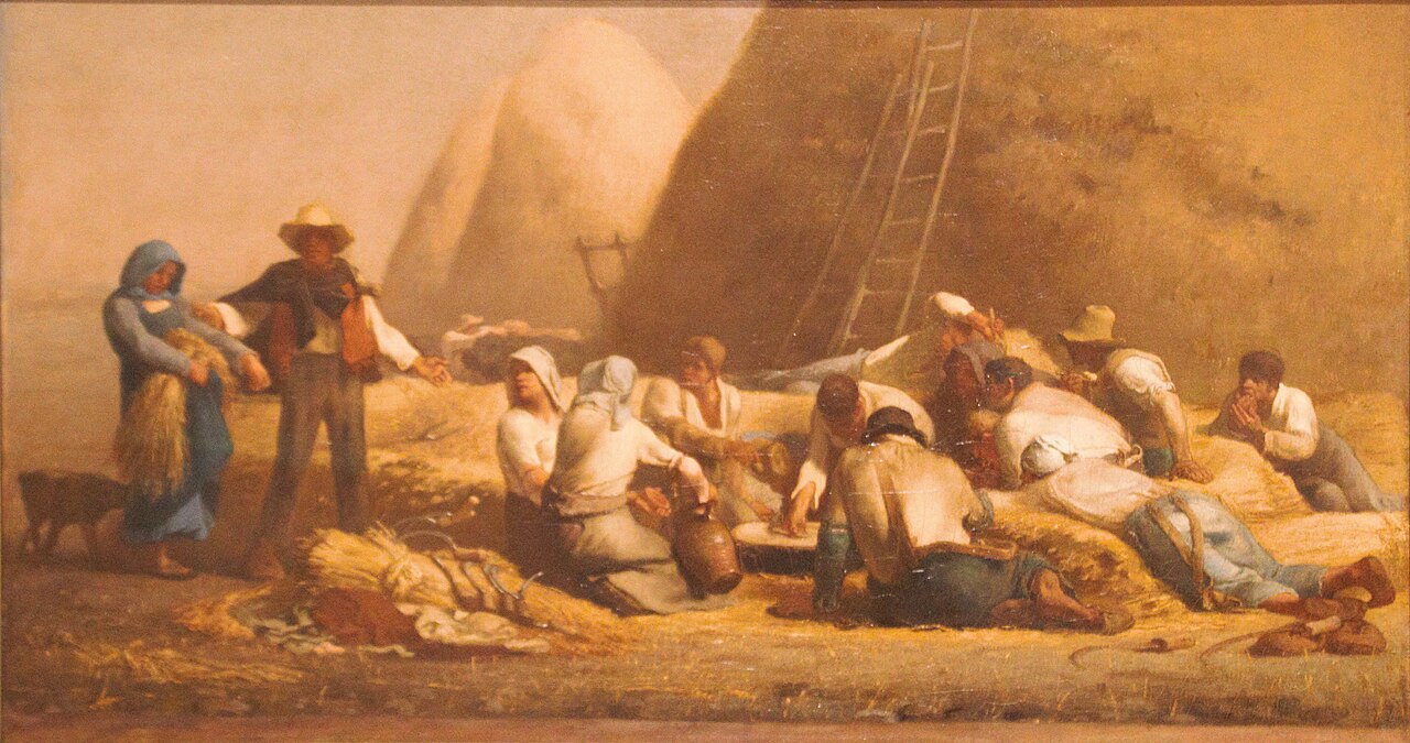 Jean-Francois Millet Harvesters Resting - Canvas Print