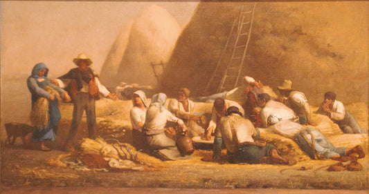 Jean-Francois Millet Harvesters Resting - Canvas Print