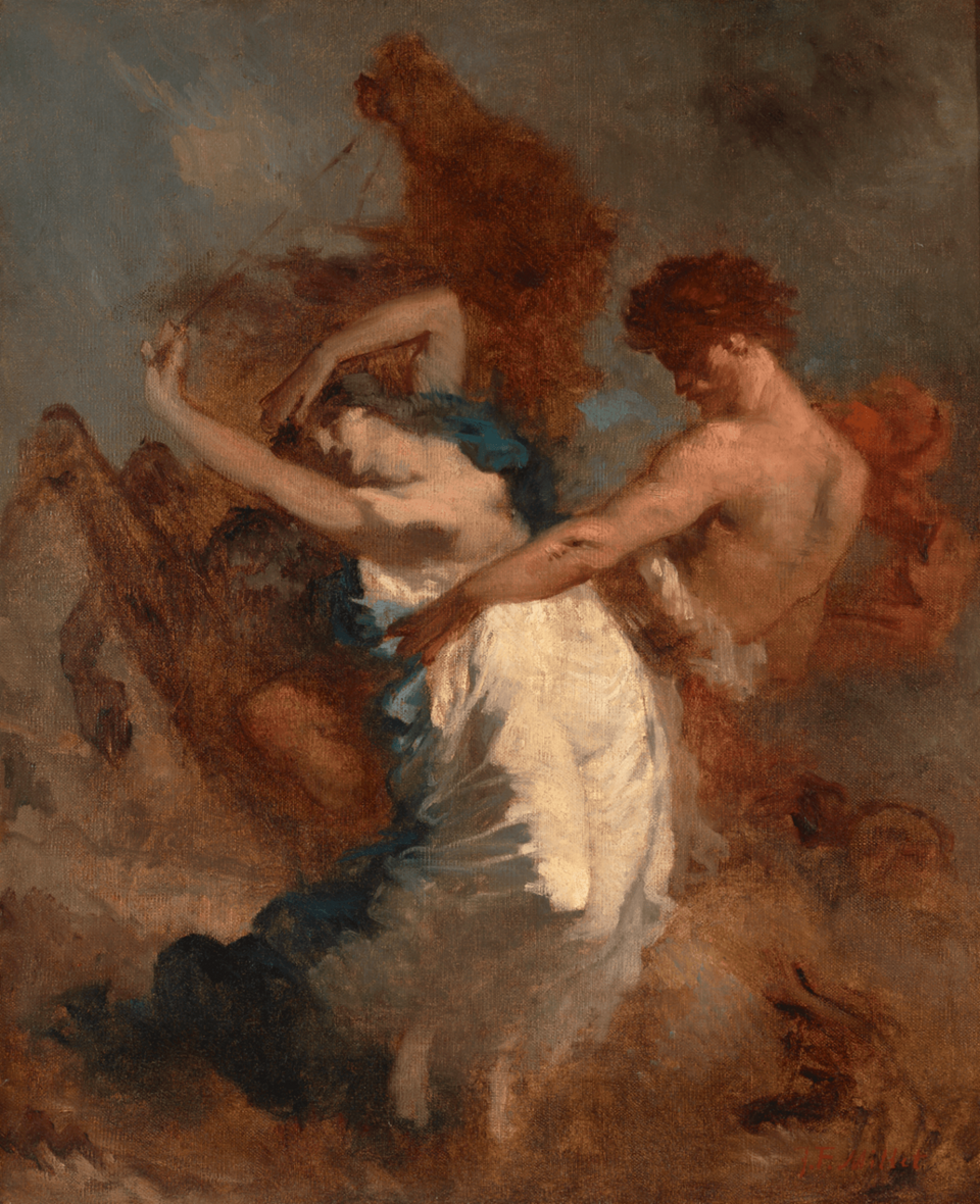 Jean-Francois Millet The Abduction of the Sabine Women - Canvas Print