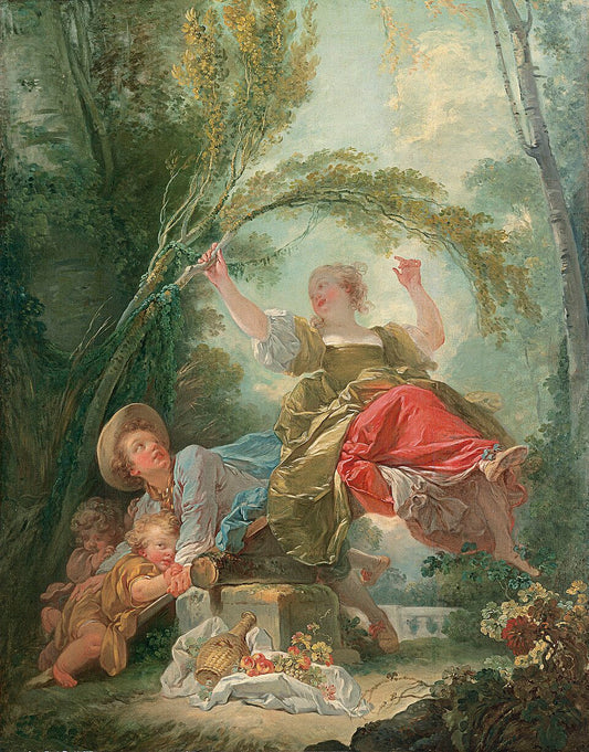 Jean-Honore Fragonard The See-Saw - Canvas Print