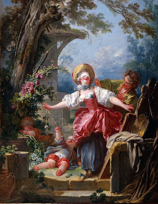 Jean-Honore Fragonard Blind-Man’s Buff - Canvas Print