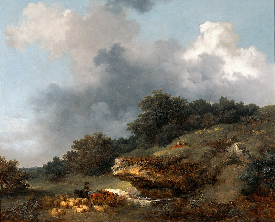 Jean-Honore Fragonard The Trough - Canvas Print