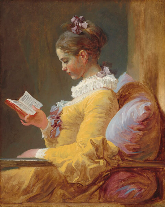 Jean-Honore Fragonard A Young Girl Reading - The Reader - Canvas Print