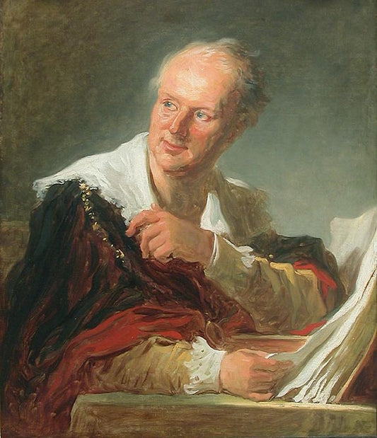 Jean-Honore Fragonard Portrait of a Man, Denis Diderot - Canvas Print