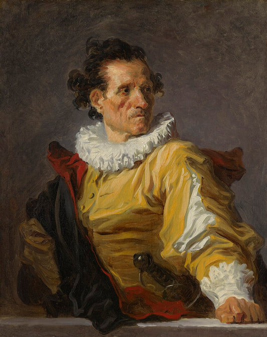 Jean-Honore Fragonard Portrait of a Man - The Warrior - Canvas Print