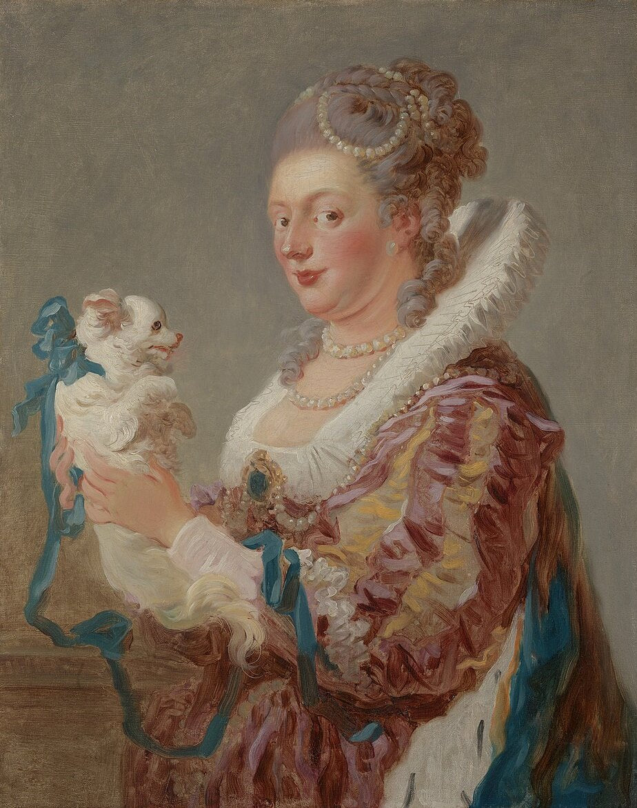 Jean-Honore Fragonard The Woman With A Dog - Canvas Print
