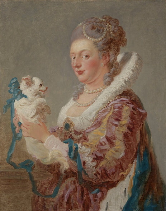 Jean-Honore Fragonard The Woman With A Dog - Canvas Print