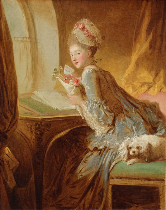 Jean-Honore Fragonard The Love Letter - Canvas Print