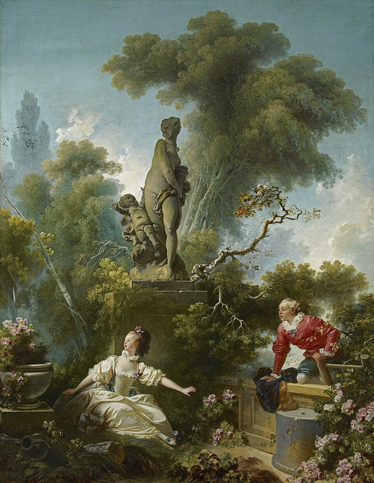 Jean-Honore Fragonard The Meeting - Canvas Print