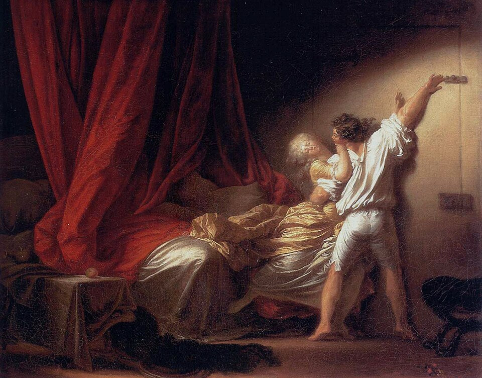 Jean-Honore Fragonard The Bolt - Canvas Print