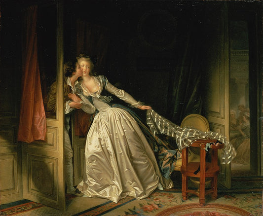 Jean-Honore Fragonard  The Stolen Kiss - Canvas Print