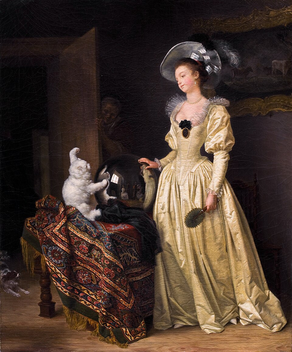 Jean-Honore Fragonard The Angora Cat - Canvas Print