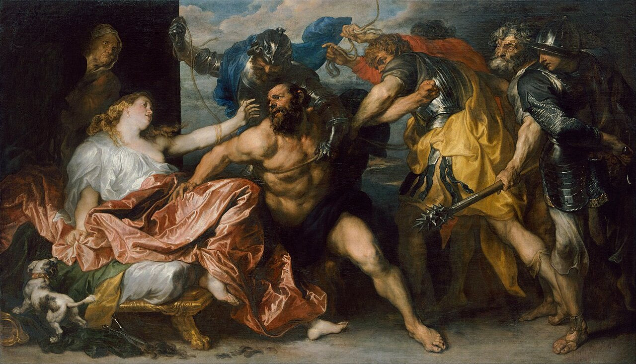 Anthony van Dyck Samson and Delilah - Canvas Print
