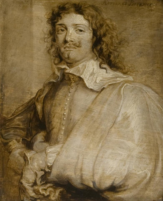 Anthony van Dyck Portrait of Adriaen Brouwer - Canvas Print