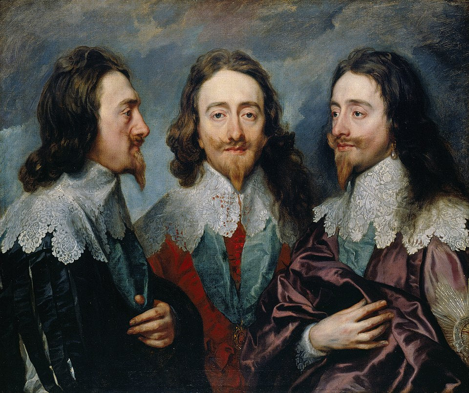 Anthony van Dyck Charles I in Three Positions - Canvas Print