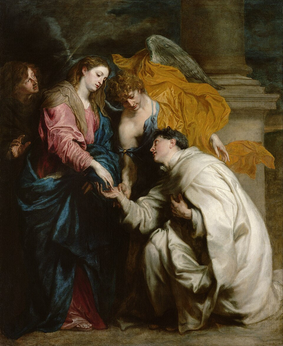 Anthony van Dyck The Vision of the Blessed Hermann Joseph - Canvas Print