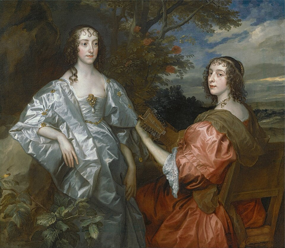 Anthony van Dyck Katherine, Countess of Chesterfield, and Lucy, Countess of Huntingdon - Canvas Print