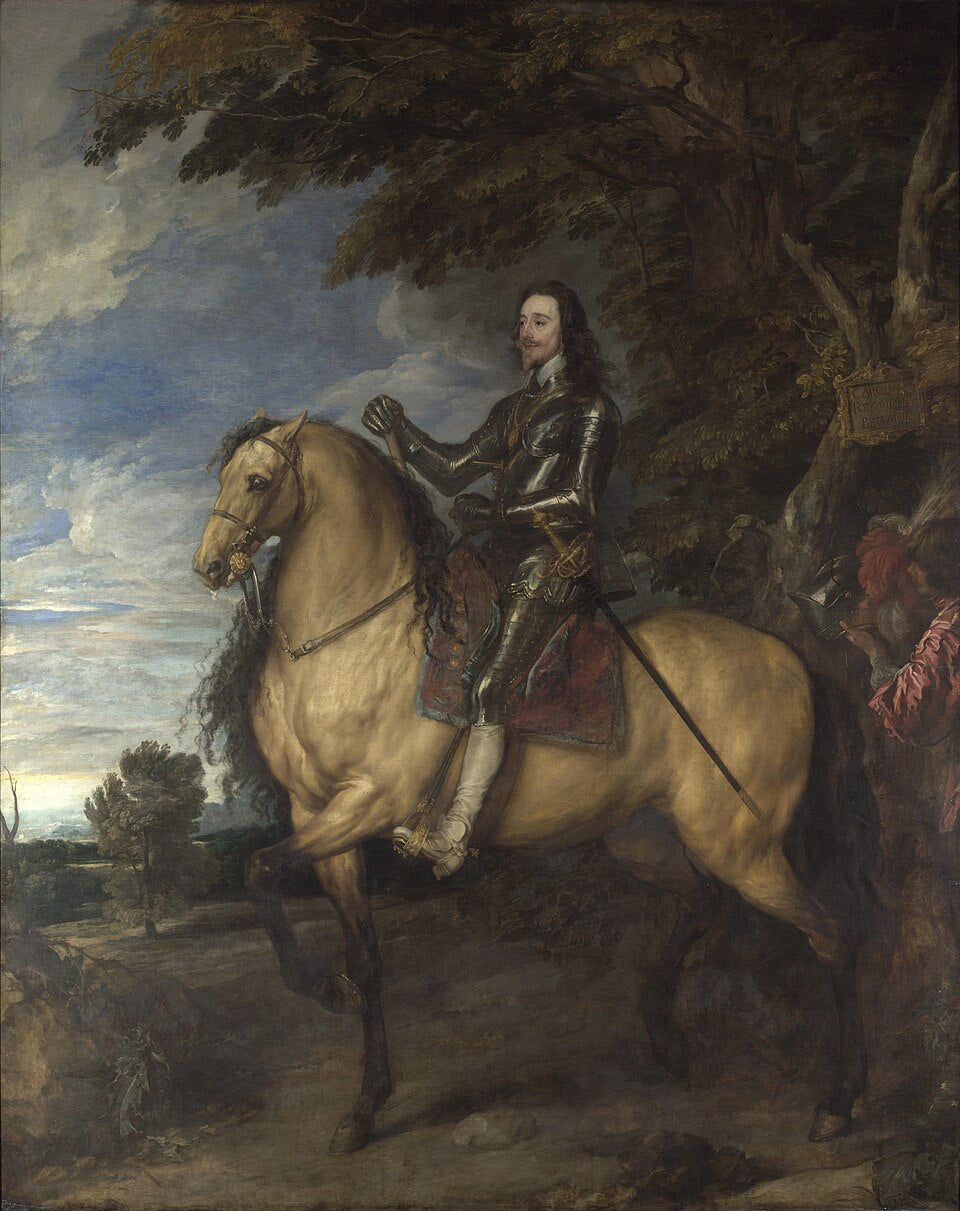 Anthony van Dyck Equestrian Portrait of Charles I - Canvas Print
