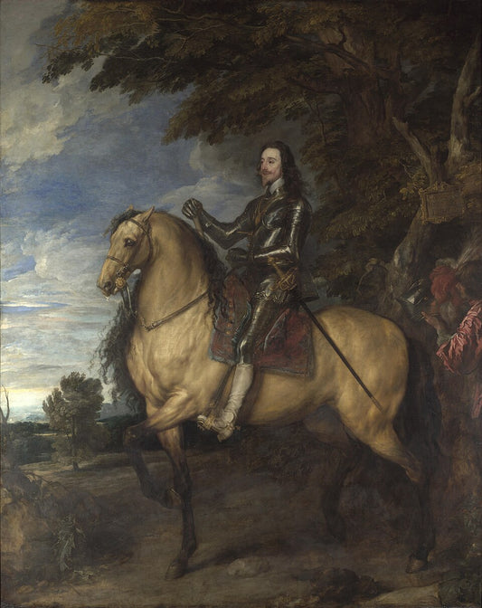 Anthony van Dyck Equestrian Portrait of Charles I - Canvas Print