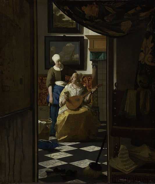 Johannes Vermeer The Love Letter - Canvas Print