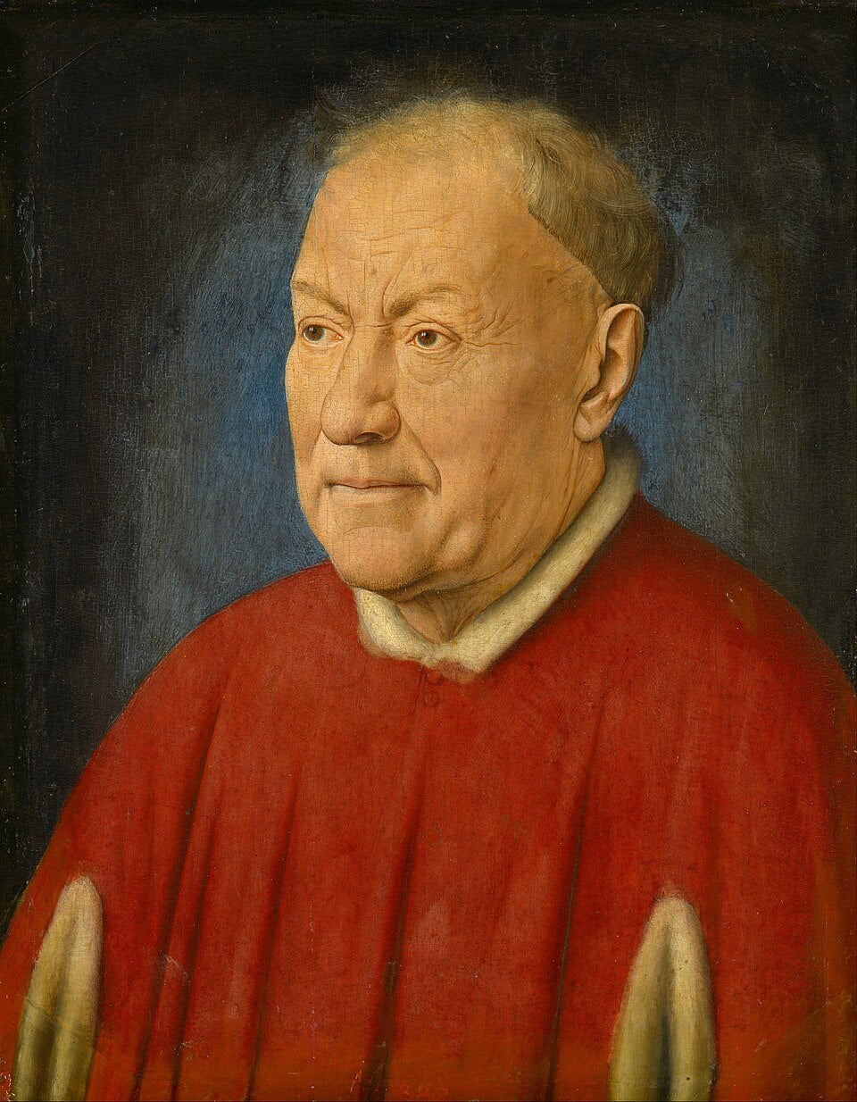 Jan van Eyck Portrait of Cardinal Niccolo Albergati - Canvas Print