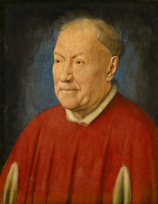 Jan van Eyck Portrait of Cardinal Niccolo Albergati - Canvas Print
