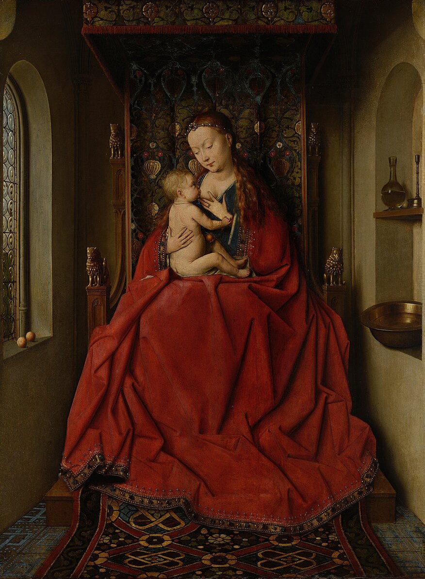 Jan van Eyck Lucca Madonna - Canvas Print