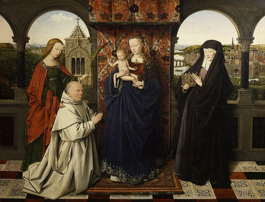 Jan van Eyck Madonna of Jan Vos - Canvas Print