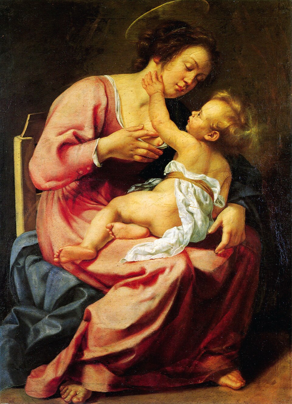 Artemisia Gentileschi Madonna and Child - Canvas Print