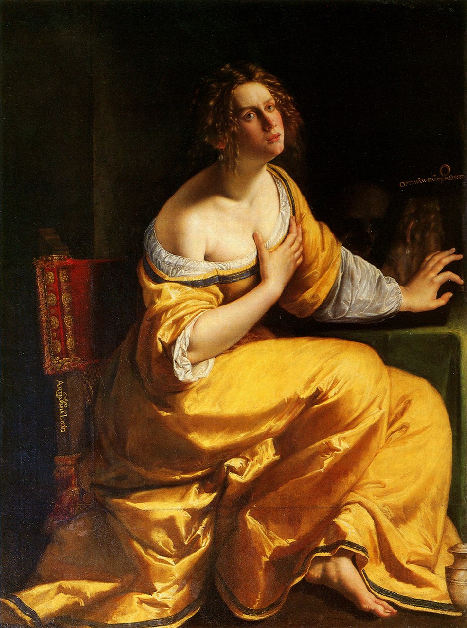 Artemisia Gentileschi Mary Magdalene - Canvas Print